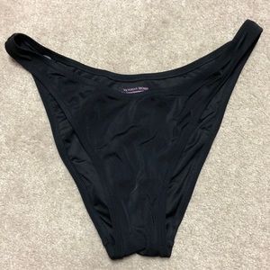 Victoria’s Secret Swim Bikini Bottoms Black NWOT
